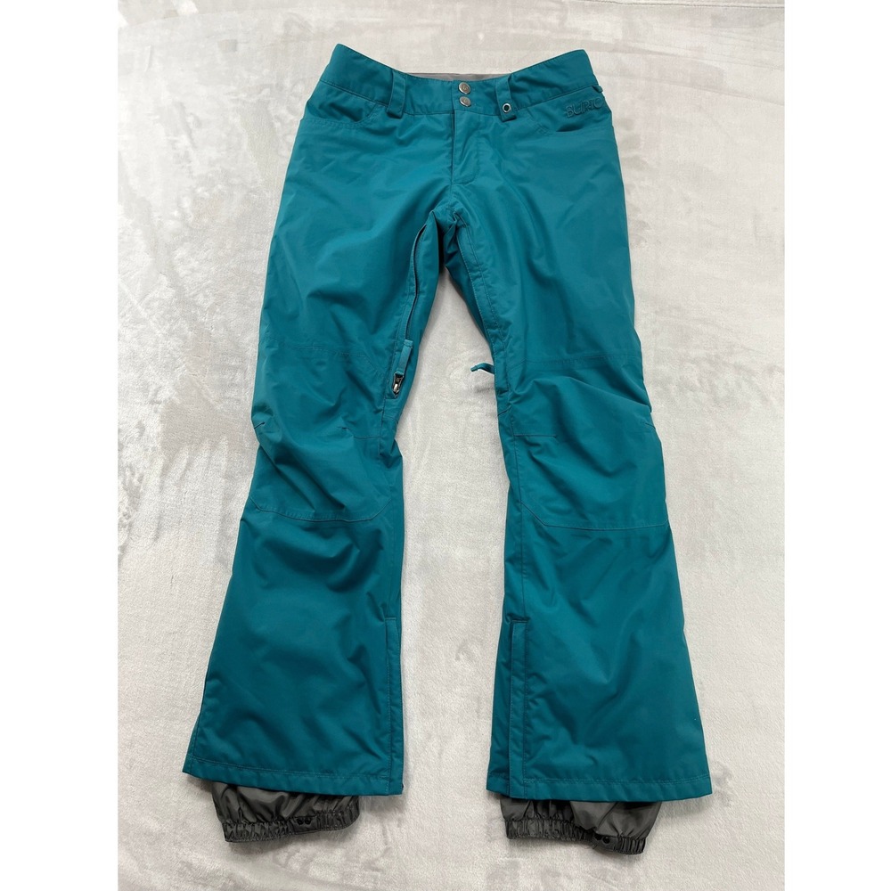 Burton Da Nang Snow Pants Women XS Teal Blue Dryride Insulated Ski Waterproof